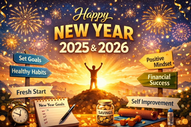 Happy New Year 20252026 | Fresh Start, New Year Goals & Positive Lifestyle Tips