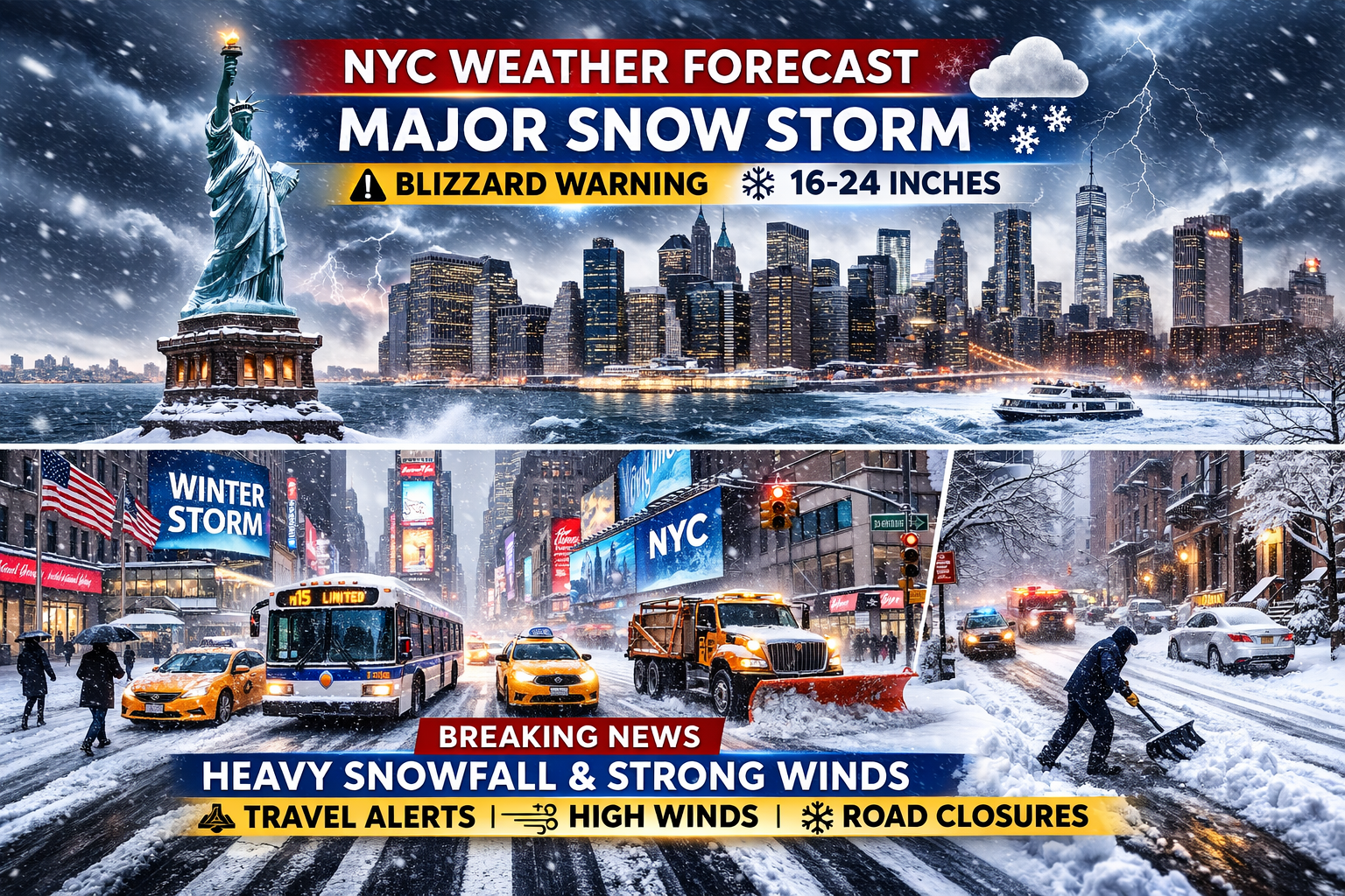 NYC Weather Forecast Snow storm a Powerful Blizzard Set to Impact the ...