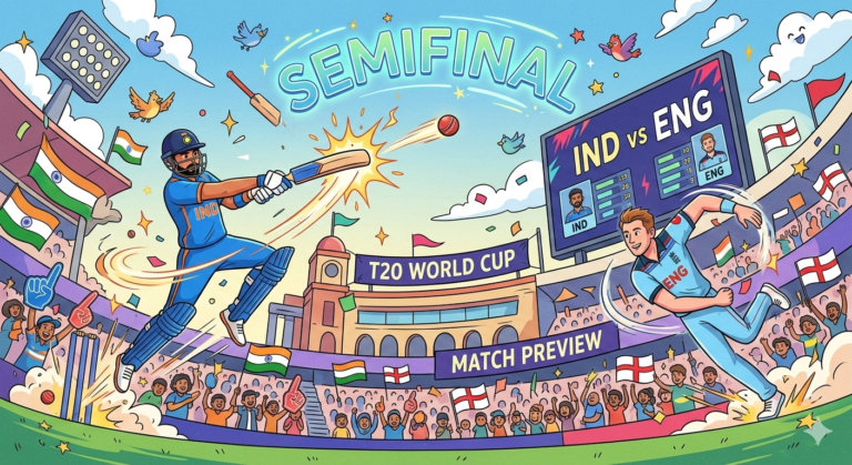 India vs England T20 World Cup Semifinal A High-Voltage Clash for a Place in the Final